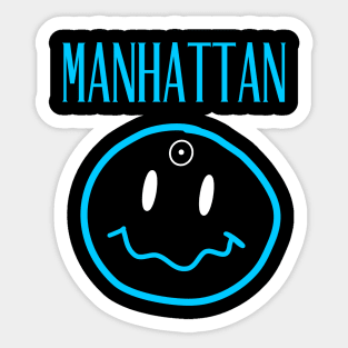 Manhattan Smiley Face Sticker